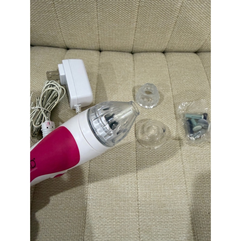 PMD Personal Microderm Classic Skincare Device White Pink with Discs and Adapter - Picture 4 of 4